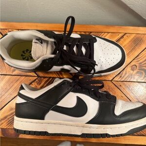 Nike Black and White panda dunk lows